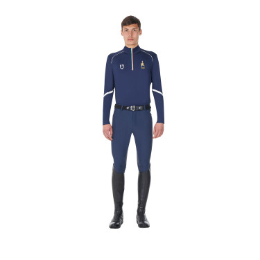 Sous-couche d’entraînement homme Equestro x FISE Marine blazer Bleu marine Sous-couche d’entraînement homme Equestro x FISE Marine blazer Bleu marine