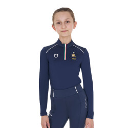 Sous-couche enfant unisexe Equestro x FISE Marine blazer Bleu marine