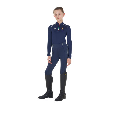 Sous-couche enfant unisexe Equestro x FISE Marine blazer Bleu marine