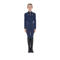 Sous-couche enfant unisexe Equestro x FISE Marine blazer Bleu marine