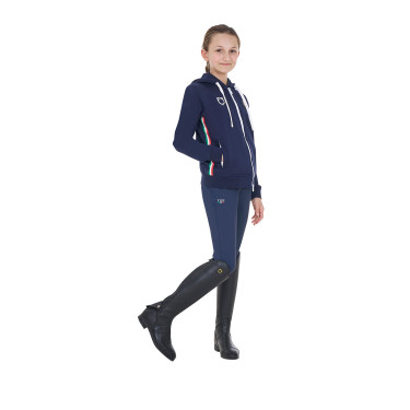 Sweat enfant unisexe Equestro x FISE Marine blazer Bleu marine Sweat enfant unisexe Equestro x FISE Marine blazer Bleu marine