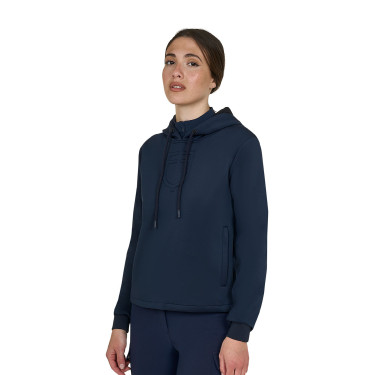 Sweat femme Equestro avec découpes Marine blazer Bleu marine