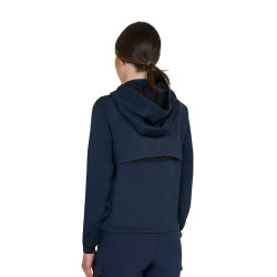 Sweat femme Equestro avec découpes Marine blazer Bleu marine