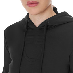 Sweat femme Equestro avec découpes Noir