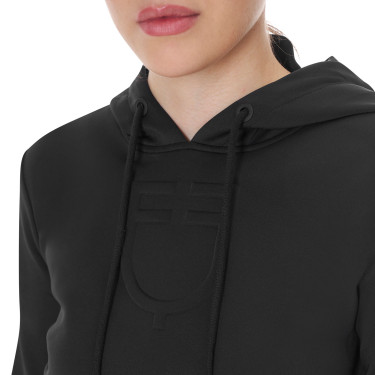 Sweat femme Equestro avec découpes Noir