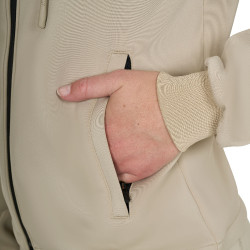 Sweat femme Equestro crop top à capuche Oxford tan Rose