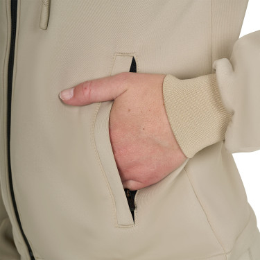 Sweat femme Equestro crop top à capuche Oxford tan Rose