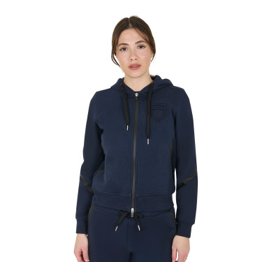 Sweat femme Equestro Institutional à zip frontal Marine blazer Bleu marine Sweat femme Equestro Institutional à zip frontal Marine blazer Bleu marine