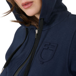Sweat femme Equestro Institutional à zip frontal Marine blazer Bleu marine Sweat femme Equestro Institutional à zip frontal Marine blazer Bleu marine