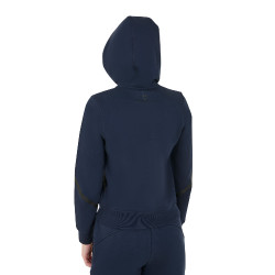 Sweat femme Equestro Institutional à zip frontal Marine blazer Bleu marine Sweat femme Equestro Institutional à zip frontal Marine blazer Bleu marine