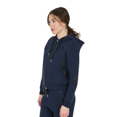 Sweat femme Equestro Institutional à zip frontal Marine blazer Bleu marine Sweat femme Equestro Institutional à zip frontal Marine blazer Bleu marine