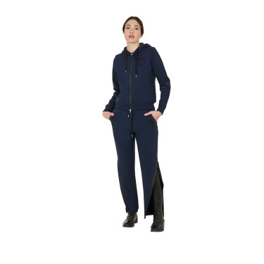 Sweat femme Equestro Institutional à zip frontal Marine blazer Bleu marine Sweat femme Equestro Institutional à zip frontal Marine blazer Bleu marine