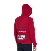 Sweat homme Equestro à capuche multi-logo Asphalt Gris