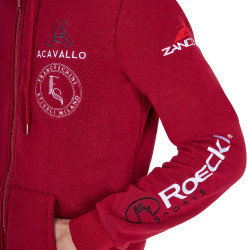 Sweat homme Equestro à capuche multi-logo Scooter Beige