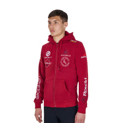 Sweat homme Equestro à capuche multi-logo Scooter Beige