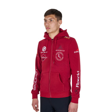 Sweat homme Equestro à capuche multi-logo Scooter Beige