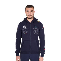 Sweat homme Equestro à capuche multi-logo Marine blazer Bleu marine