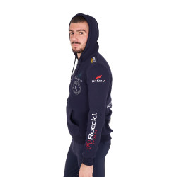 Sweat homme Equestro à capuche multi-logo Marine blazer Bleu marine