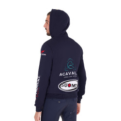Sweat homme Equestro à capuche multi-logo Marine blazer Bleu marine