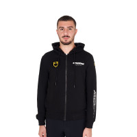 Sweat homme Equestro Scuderia à capuche Noir