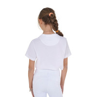 T-shirt fille Equestro Horse Club coton manches courtes Blanc T-shirt fille Equestro Horse Club coton manches courtes Blanc