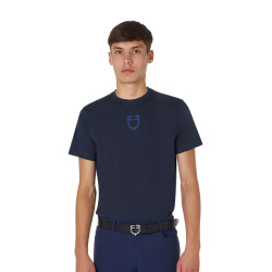 T-shirt homme Equestro basique à logo ton sur ton manches courtes Marine Bleu marine T-shirt homme Equestro basique à logo ton sur ton manches courtes Marine Bleu marine