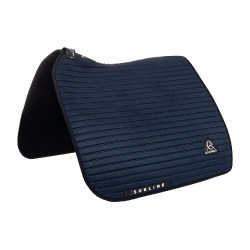 Tapis de dressage Acavallo Sublime en daim à bandes Marine Bleu marine Tapis de dressage Acavallo Sublime en daim à bandes Marine Bleu marine