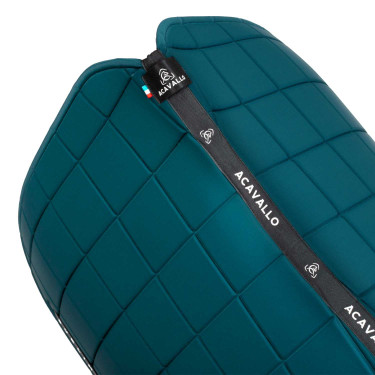 Tapis de dressage Acavallo Sublime en tissu technique à carreaux Pétrole Bleu