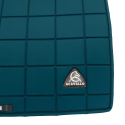 Tapis de dressage Acavallo Sublime en tissu technique à carreaux Pétrole Bleu