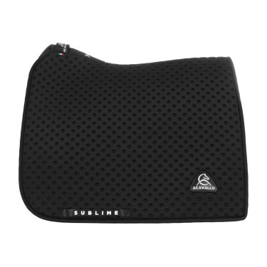 Tapis de dressage Acavallo Sublime en tissu technique à pois Noir