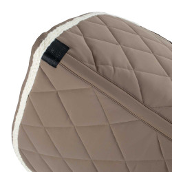 Tapis de dressage Equestro à cordon tressé Walnut / blanc antique Marron