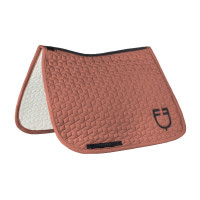 Tapis de dressage Equestro matelassé cube Redwood Rouge