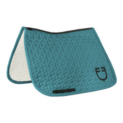 Tapis de dressage Equestro matelassé cube Pétrole Bleu
