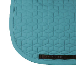 Tapis de dressage Equestro matelassé cube Pétrole Bleu