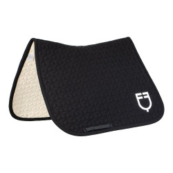 Tapis de dressage Equestro matelassé cube Noir