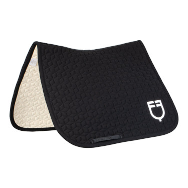 Tapis de dressage Equestro matelassé cube Noir