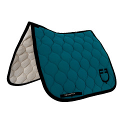 Tapis de dressage Equestro matelassé oignon Pétrole Bleu