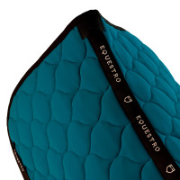 Tapis de dressage Equestro matelassé oignon Pétrole Bleu