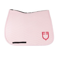 Tapis de dressage Equestro matelassé Wave en tissu technique Ballerine / chèvrefeuille Tapis de dressage Equestro matelassé Wave en tissu technique Ballerine / chèvrefeuille