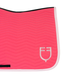 Tapis de dressage Equestro matelassé Wave en tissu technique Chèvrefeuille / ballerine