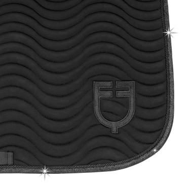 Tapis de dressage Equestro Universe Wave Noir