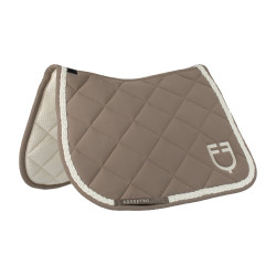 Tapis de saut Equestro à cordon tressé Walnut / blanc antique Marron