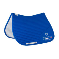 Tapis de saut Equestro x FISE avec logo brodé Bleu de savoie