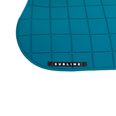 Tapis de selle CSO Acavallo Sublime en tissu technique à carreaux Pétrole Bleu