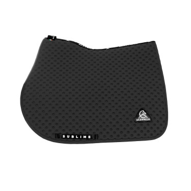 Tapis de selle CSO Acavallo Sublime en tissu technique à pois Noir