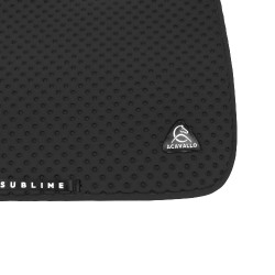 Tapis de selle CSO Acavallo Sublime en tissu technique à pois Noir