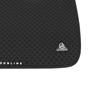Tapis de selle CSO Acavallo Sublime en tissu technique à pois Noir
