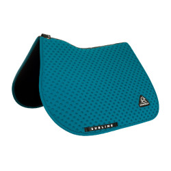 Tapis de selle CSO Acavallo Sublime en tissu technique à pois Pétrole Bleu Tapis de selle CSO Acavallo Sublime en tissu technique à pois Pétrole Bleu
