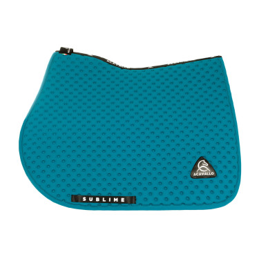 Tapis de selle CSO Acavallo Sublime en tissu technique à pois Pétrole Bleu Tapis de selle CSO Acavallo Sublime en tissu technique à pois Pétrole Bleu