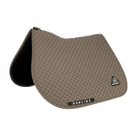 Tapis de selle CSO Acavallo Sublime en tissu technique à pois Terre Marron